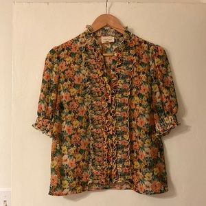 Floral Sezane blouse